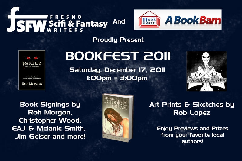 Fresno Sci-Fi & Fantasy Writers and Clovis Book Barn to Launch First Annual BookFest