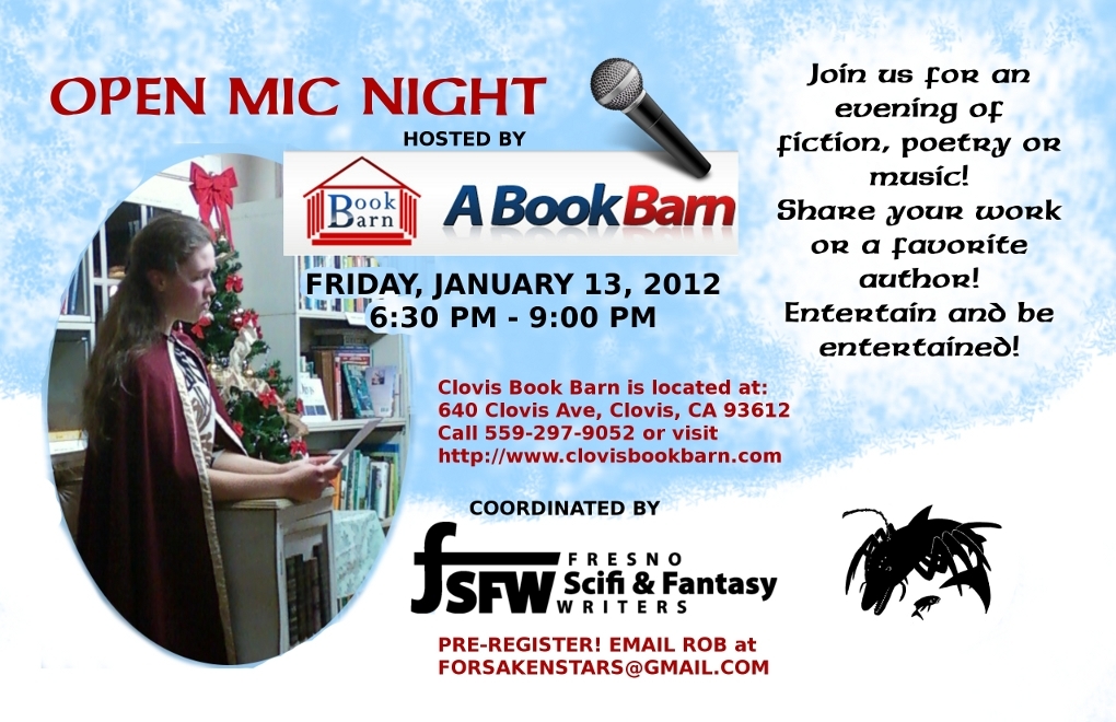 Open Mic Night at the Clovis Book Barn is Back!