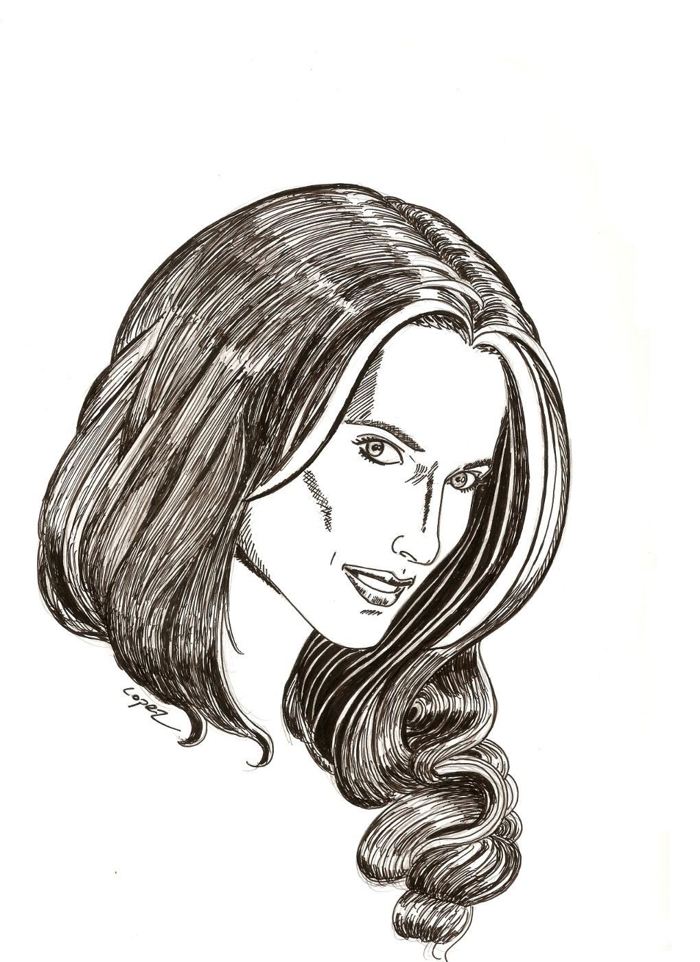 Stana Katic of Castle for Inktober