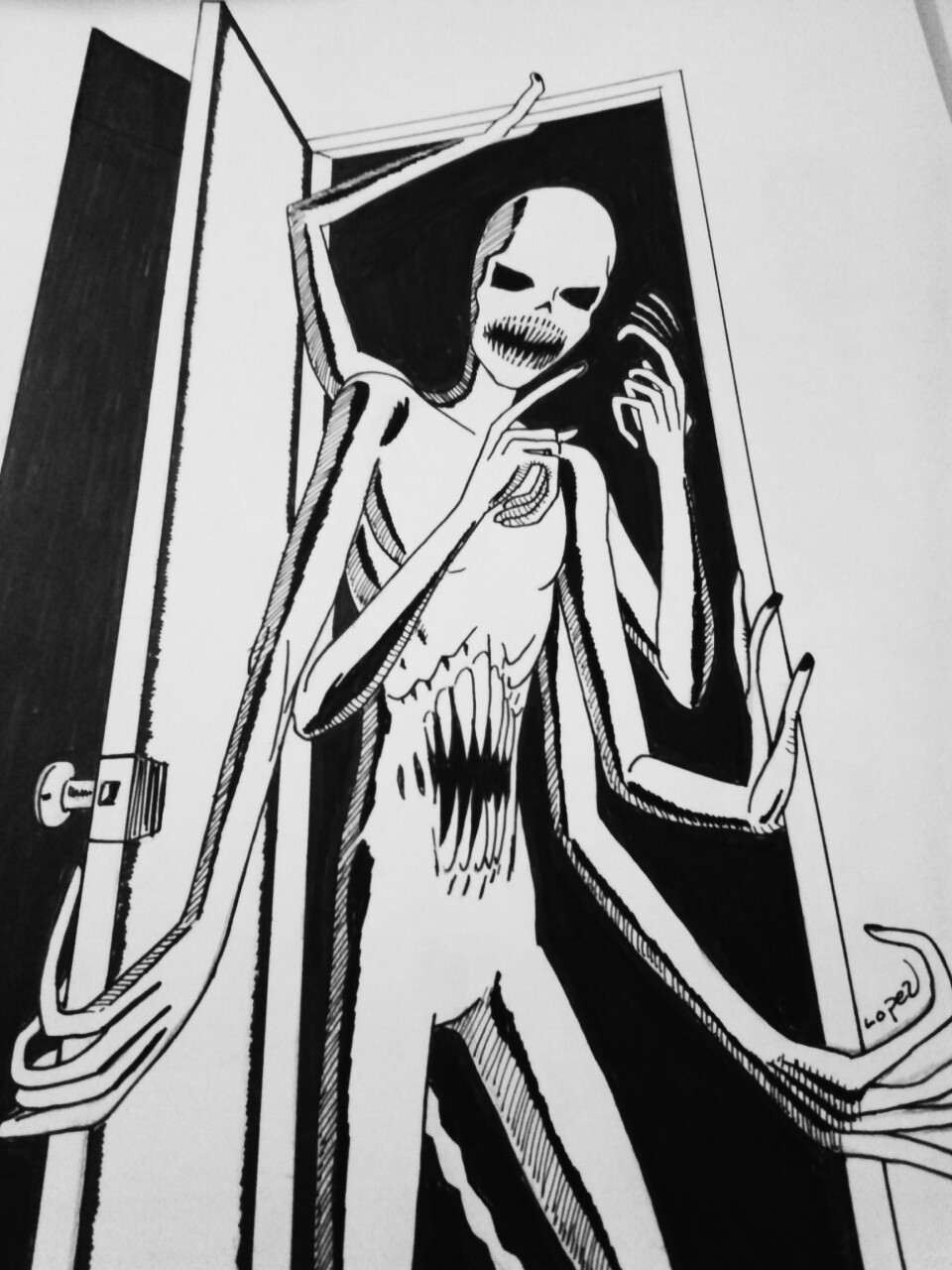 The Boogeyman for Sketch Dailies and Inktober